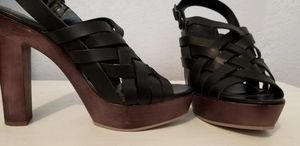 Black wood platforms